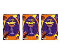 Cad Dairy Milk, Twirl, Crunchie, Wispa, Mini Eggs, Creme, Caramel, Buttons, Marvellous Creations, Chocolate Egg - Easter Gift for Kids, Easter Egg Hunts 2026 (Pack Of 3, Twirl Orange)