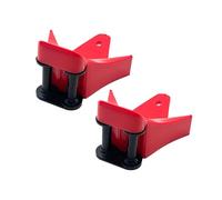 CAD Detailing Car Tyre Guard,2 Pcs Heavy Duty Wheel Hose Guides with Active Locking Grips Durable Plastic Detail Guardz for Car Washing Great Accessories for Car, Truck, & Motorcycle Tires(2 Pcs red)