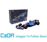 CaDA 1:8 BWT Alpine F1 Team A525 Racing Car - 2173 Piece Brick Build Model Kit