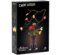 CaDA Artizan Oriental Floral Art Autumn Ember Construction Toy Creative Series
