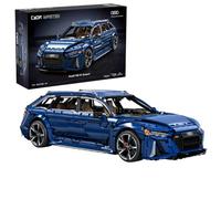 CaDA Audi 1:8 RS 6 Avant - 4663 Piece Brick Model Kit C61515W | Officially licenced technical model of the German estate car