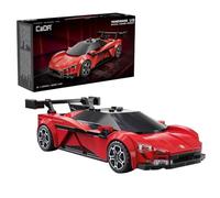 CaDA BYD Red Yangwang U9 Electric Super Coupé - 291 Piece Model Kit C55045W | Officially licenced model of the Build Your Dreams EV