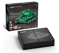 CaDA 1/35 RC T-34 Medium Tank Brick Construction Kit 722 Piece C61072W Ages 8+