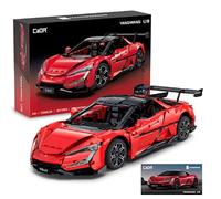 CaDA C64011W BYD Official Authorized 1:8 Yangwang U9 Building Set, Remote Control Race Car, 3671 PCS Collector Model for Adults, Tech Display Gift for Men