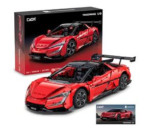 CaDA C64011W BYD Official Authorized 1:8 Yangwang U9 Building Set, Remote Control Race Car, 3671 PCS Collector Model for Adults, Tech Display Gift for Men