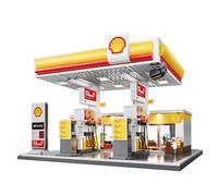 CaDA C66026W Shell Garage Petrol Station Brick Model 1309pcs