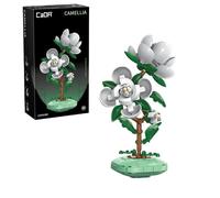 CaDA Camellia Flower Plant Building Set 301 Pieces Home Décor Model Ages 8+