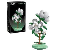 CaDA Camellia Flower Plant Building Set 301 Pieces Home Décor Model Ages 8+