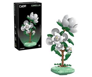 CaDA Camellia Flower Plant Building Set 301 Pieces Home Décor Model Ages 8+