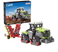 CaDA CLAAS XERION 5000 TRAC TS Farm Tractor & Plough - 1336 Pieces - Self-Build Brick Building Block Model C65012W