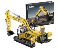 CaDA Construction Excavator with Manual Control - 1702 Pieces - Self-Build Brick Building Block Model C61082W
