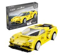 CaDA Cars Yellow Evo Sports Car Brick Construction Model C51074W 289 Piece
