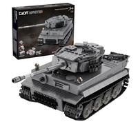 CaDA German WW2 Tiger Tank - 925 Pieces - Self-Build Brick Building Block Model C61071W