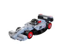 CaDA Grey Mini Racing Car - 70 Piece Brick Model Kit C55108W