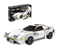 CADA Initial D RX7-FC Toy Car Building Sets, Collectible Model Car Toy Building Blocks, Cool Simulation Cockpit Speed Racing Car for Fans and Kids 8+