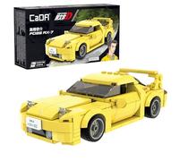 CaDA Initial D Yellow Mazda FD3S RX-7 Car - 278 Pieces - Self-Build Brick Building Block Model C55013W