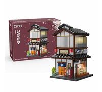 CaDA Japanese Corner Yakitori Izakaya Restaurant Bar - 1195 Pieces - Self-Build Brick Building Block Model C66019W