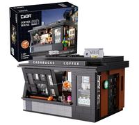 CaDA Japanese Street Coffee House Building - 768 Pieces - Self-Build Brick Building Block Model C66005W