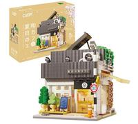 CaDA Japanese Summer Coffee House Building - 1116 Pieces - Self-Build Brick Building Block Model C66007W