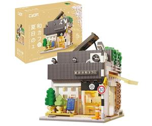 CaDA Japanese Summer Coffee House Building - 1116 Pieces - Self-Build Brick Building Block Model C66007W