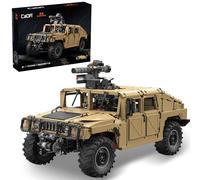 CaDA Master C61036W Hanma H1 1:8 Technology Off-Road Vehicle Clamping Blocks, 3935 Pieces SUV, 4x4 Large Armored Combat Vehicle Model, Authorised Car Model for Adults