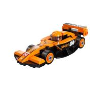 CaDA Orange Mini Racing Car - 70 Piece Brick Model Kit C55103W