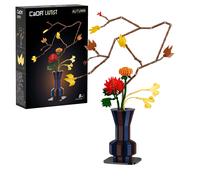CaDA Artizan Oriental Floral Art Autumn Ember Construction Toy Creative Series