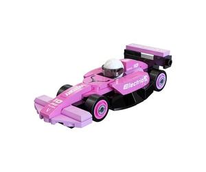 CaDA Pink Mini Racing Car - 70 Piece Brick Model Kit C55104W