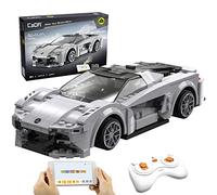 CaDA Remote Control Car Lotus Evija, 308 Pcs RC Cars Building Toys, Model Car Kits Building Blocks, STEM Toys for Boys with Programmable APP, Birthday Gifts for Kids 6 7 8 9 10+ Years Old