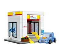 CaDA Shell Fuel Station Car Wash 294 Pieces Unassembled Brick Build Kit C66030W