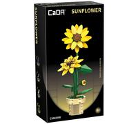 CaDA Sunflower Building Block Planter Construction Toy Creative Series 187pcs