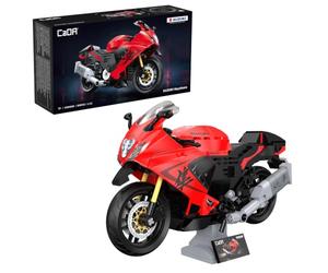 CaDA Suzuki Hayabusa Sports Motorbike - 299 Piece Brick Model Kit C62051W | Officially licensed detailed model for play & display