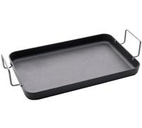 Cadac Grill Pan 26.5 x 48 cm - Heavy-duty aluminium non-stick griddle with stainless steel handle - Fits Meridian & Titan gas barbecues