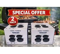 CADAC Non-stick Tapas Sets - Black, 2 Set Special Deal, Bbq, Camping, Cooking