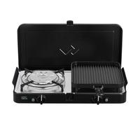 Cadac Portable Stove 2 Cook Turbo FFD Deluxe QR - Gas Powered, 2 Burner with Flame Failure Device, Thermoplastic & Stainless Steel, for Camping