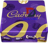 Cadbary Chocolate Chunks Festive Selection Tin 700g - a Delicious Mix of Your Favourite Cadbary Chunks, Perfect for Christmas Sharing or Gifting