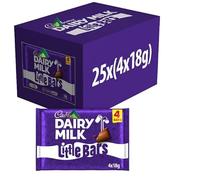 Cadbary Dairy Milk Little Bars, Milk Chocolate, 25 x (4x18g)