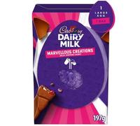 Cadbary Dairy Milk Marvellous Creations Jelly Popping Candy Large Egg, 197g