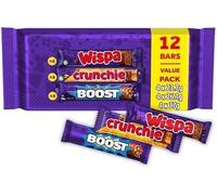 Cadbary Wispa Crunchie and Boost Chocolate Bars Variety Pack, 12 Bars 347.2G