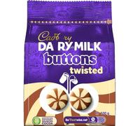 Cadbery Daery Milk Twisted Chocolate Buttons Bag 100G (Pack of 4)