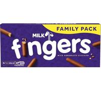Cadbery Dery Milk Fingers Milk Chocolate, Crunchy Coated in Milk Chocolate, 189g