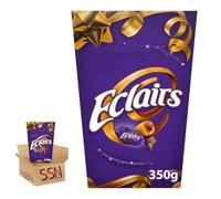 Cadbry Eclairs Chocolate Carton 350g, Caramels with milk chocolate centres, By SSN Spark Systems Network (1x Box)