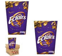 Cadbry Eclairs Chocolate Carton 350g, Caramels with milk chocolate centres, By SSN Spark Systems Network (2x Box)