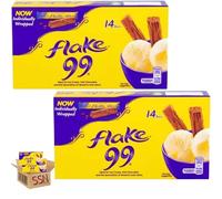 Cadbry Flakee 99 Milk Chocolate Bars, 14 Pack, Crumbly, Flaky By SSN Spark Systems Network (Pack of 2x)