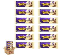 Cadbry Twirl White Dipped Chocolate Bar 43g (12x Bars) By SSN Spark Systems Network
