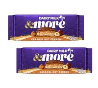 Cadburry Dairy Milk &More Caramel Nut Crunch Chocolate Bar 180g (2 Pack)