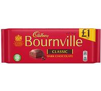 Cadbury £1 Priced Marked Single Chocolate Bar 100g (Bourneville Classic)