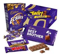 Cadbury "Best Brother" Chocolate Gift - Full Size Cadbury Chocolate Bars including Flake, Caramel, Twirl, Dairy Milk and More. Birthday, Christmas, Easter gift for Brother