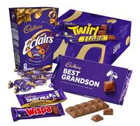 Cadbury "Best Grandson" Chocolate Gift - Full Size Cadbury Chocolate Bars including Flake, Caramel, Twirl, Dairy Milk and More. Christmas, Birthday, Easter gift for Grandson