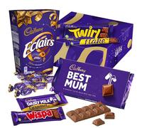 Cadbury "Best Mum" Chocolate Mother's Day Gift - Full Size Cadbury Chocolate Bars including Flake, Caramel, Twirl, Dairy Milk and More. Mother's Day, Birthday, Easter gift for Mum